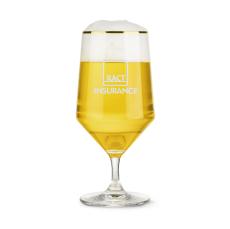 Tucson Gold Rim Beer  - Deep Etch - Barware