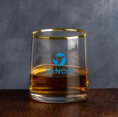 Aberfoyle Gold Rim Whiskey Taster - Imprinted - Barware