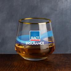 Tucson Gold Rim Whiskey Taster - VividPrint - Barware