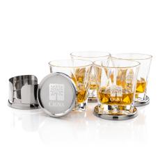 Baldoni Coasters & Oakhaven On-the-Rocks Set - Barware