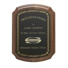 Notched Corner Plaque - Recognition Awards