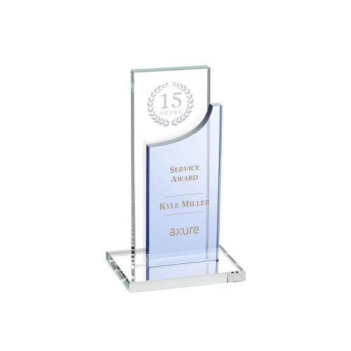 Recognition Awards - Crystal Awards - Maranella Award - Sky Blue