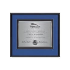 Fenestra Certificate TexEtch - Black - Framed Awards & Plaques