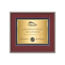 Fenestra Certificate TexEtch - Bronze - Framed Awards & Plaques