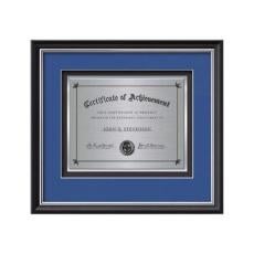 Baron Certificate TexEtch - Black/Silver - Certificate Frames