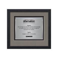 Primrose Certificate TexEtch - Carbon Fiber - Framed Awards & Plaques