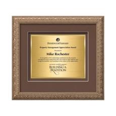 Romagna Certificate TexEtch - Silver - Framed Awards & Plaques
