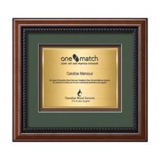 Deco Certificate TexEtch - Walnut - Framed Awards & Plaques