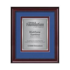 Caprera Certificate TexEtch - Mahogany - Plaque Awards