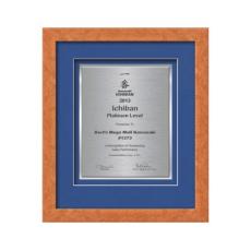 Eldridge Certificate TexEtch - Light Walnut - Framed Awards & Plaques