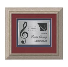Terrene Certificate TexEtch - Antique Silver - Certificate Frames