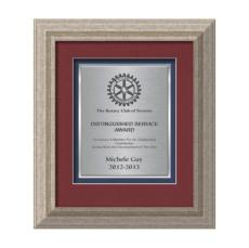 Terrene Certificate TexEtch - Antique Silver - Plaque Awards