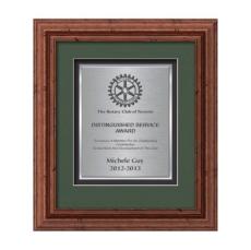Terrene Certificate TexEtch - Dark Walnut - Plaque Awards