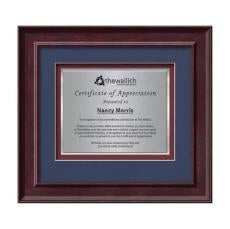 Calder Certificate TexEtch - Mahogany - Framed Awards & Plaques