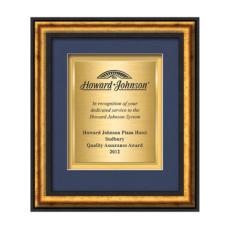 Grazia Certificate TexEtch - Black/Gold - Certificate Frames