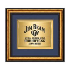 Grazia Certificate TexEtch - Black/Gold - Framed Awards & Plaques