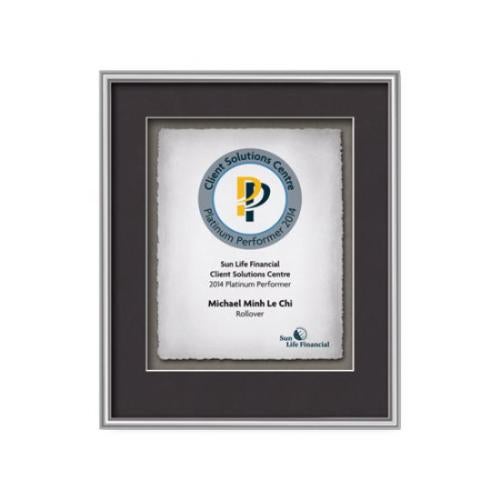 Plaque Awards - Framed Awards & Plaques - Fenestra -  Silver