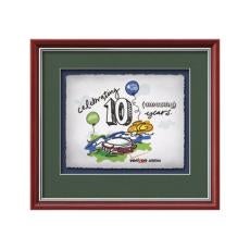 Baron -  Mahogany/Silver - Framed Awards & Plaques