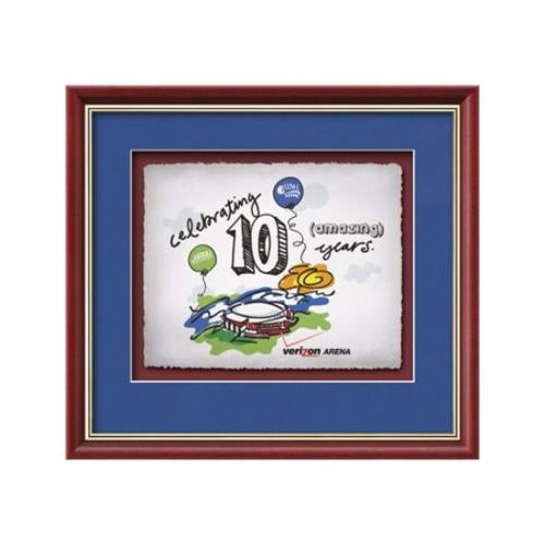 Plaque Awards - Framed Awards & Plaques - Baron -  Mahogany/Gold