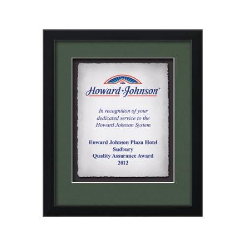 Plaque Awards - Framed Awards & Plaques - Primrose -  Black