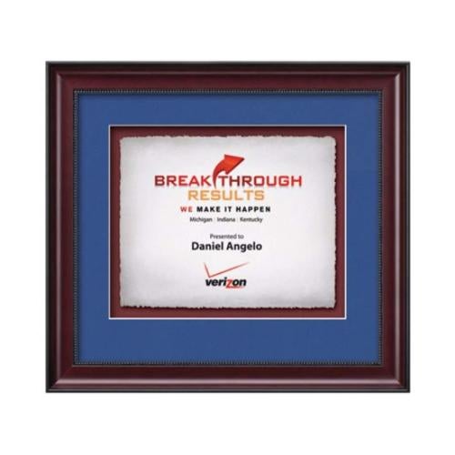 Plaque Awards - Framed Awards & Plaques - Caprera -  Mahogany