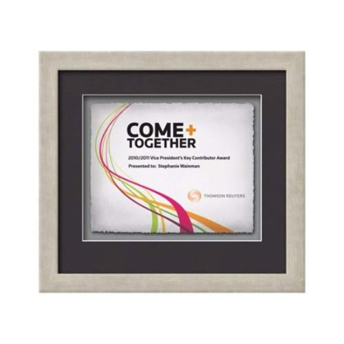 Plaque Awards - Framed Awards & Plaques - Eldridge -  Antique Silver