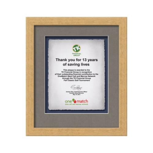 Plaque Awards - Framed Awards & Plaques - Eldridge -  Antique Gold