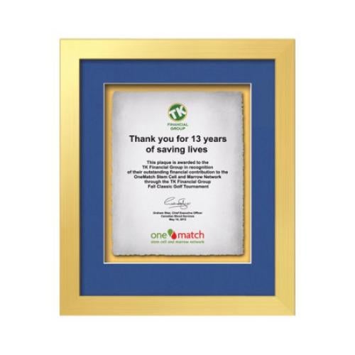 Plaque Awards - Framed Awards & Plaques - Eldridge -  Gold