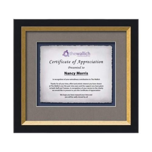 Plaque Awards - Framed Awards & Plaques - Omni -  Black/Gold