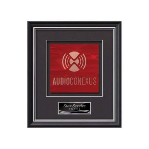 Plaque Awards - Framed Awards & Plaques - Baron -  Black/Silver
