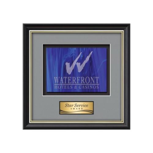 Plaque Awards - Framed Awards & Plaques - Baron -  Black/Gold