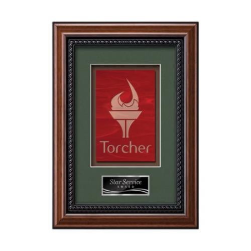 Deco - Mahogany Plaque Awards - Framed Awards & Plaques - Deco - Mahogany