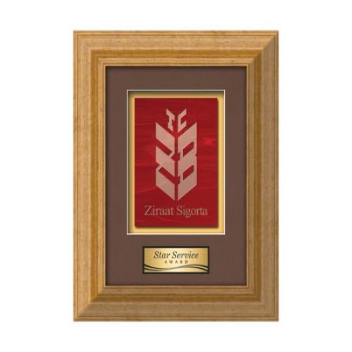 Plaque Awards - Framed Awards & Plaques - Terrene -  Antique Gold