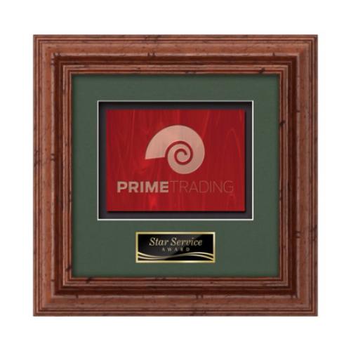 Terrene - Dark Walnut Plaque Awards - Framed Awards & Plaques - Terrene - Dark Walnut