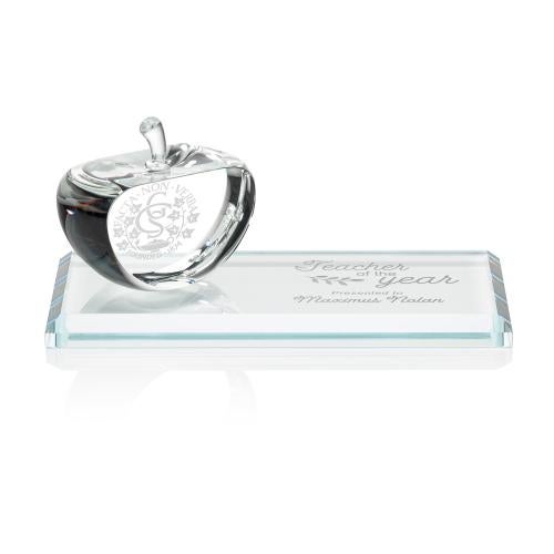 Recognition Awards - Crystal Awards - Northam Apple Award - Deep Etch