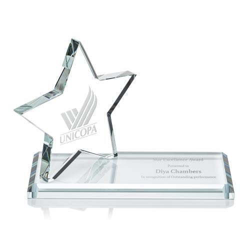 Recognition Awards - Crystal Awards - Northam Star Award - Deep Etch