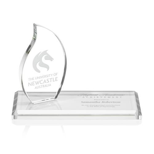 Recognition Awards - Crystal Awards - Northam Flame Award - Deep Etch