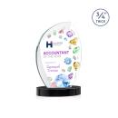Wichita VividPrint&trade; Award on Alberton Base - Black