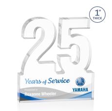 25 Years of Service Award Acrylic Number - Years of Service Awards