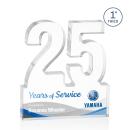 25 Years of Service Award Acrylic Number