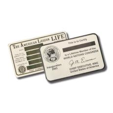 Wallet Card - Brass - Desk Accessories