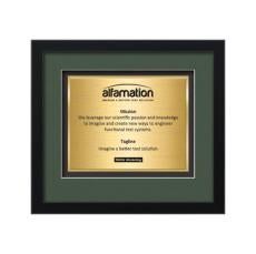 Primrose Certificate TexEtch - Black - Certificate Frames