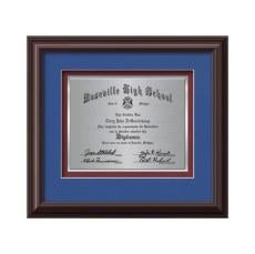 Monarch Certificate TexEtch - Mahogany - Framed Awards & Plaques