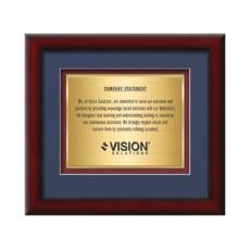 Eco Certificate TexEtch - Mahogany - Framed Awards & Plaques