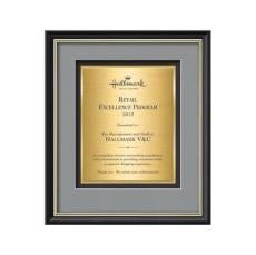 Baron Certificate TexEtch - Mahogany/Silver - Certificate Frames