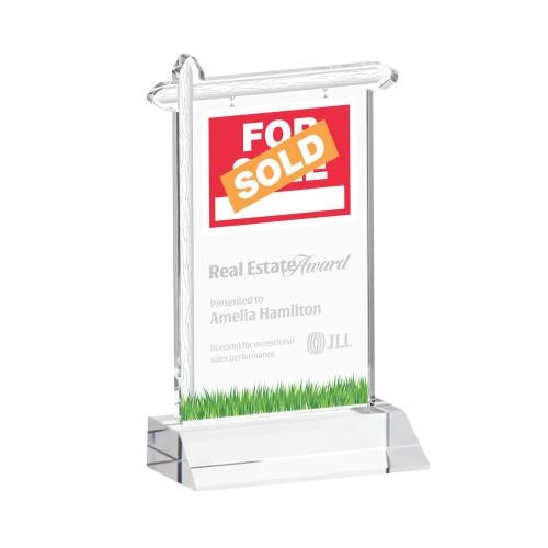 Recognition Awards - Crystal Awards - Real Estate Award - Clear
