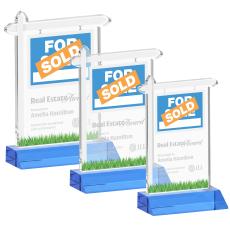 Real Estate Award - Sky Blue - Sales Awards