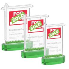 Real Estate Award on Alberton Base - Green - New Items