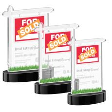 Real Estate Award on Alberton Base - Black - Sales Awards