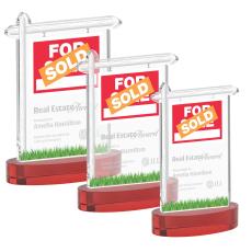 Real Estate Award on Alberton Base - Red - New Items